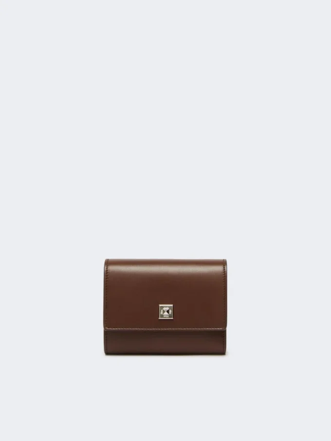 Lederbrieftasche, kakao Lederbrieftasche, kakao