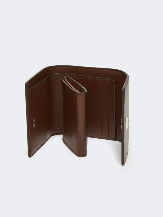 Lederbrieftasche, kakao Lederbrieftasche, kakao