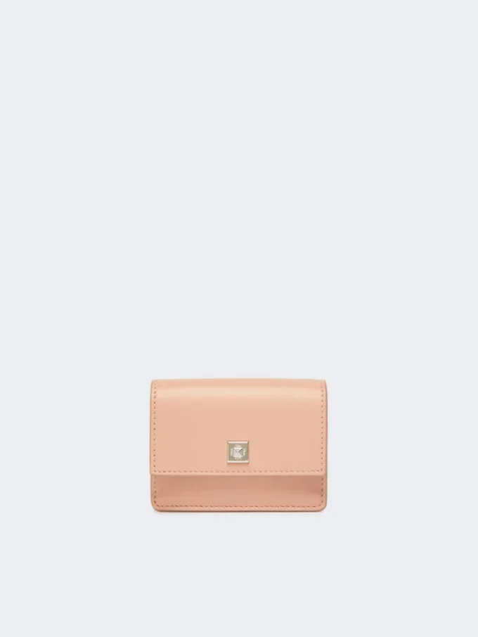 Lederbrieftasche, rosa Lederbrieftasche, rosa