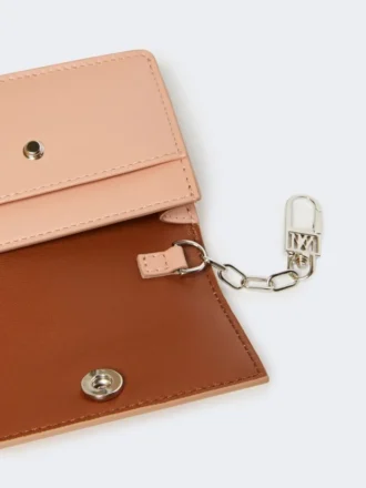 Lederbrieftasche, rosa