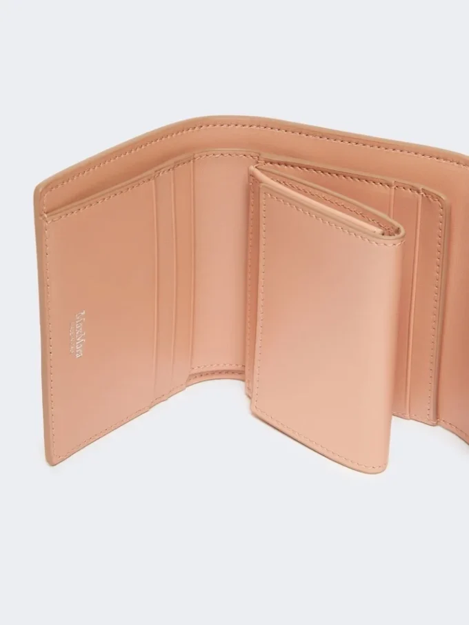 Lederbrieftasche, rosa Lederbrieftasche, rosa