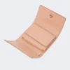 Lederbrieftasche, rosa Lederbrieftasche, rosa