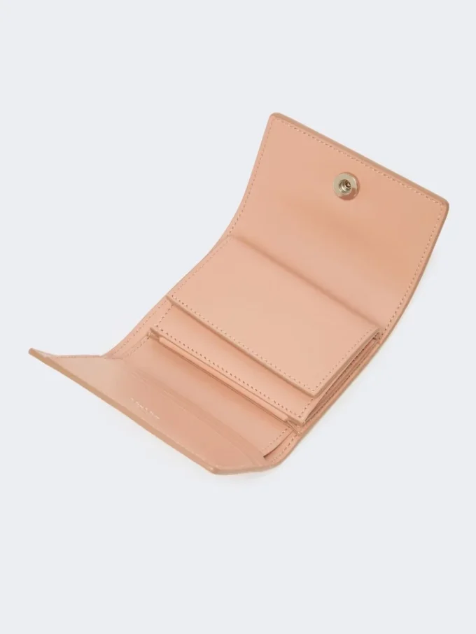 Lederbrieftasche, rosa Lederbrieftasche, rosa