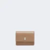 Lederbrieftasche, schlammfarben Lederbrieftasche, schlammfarben