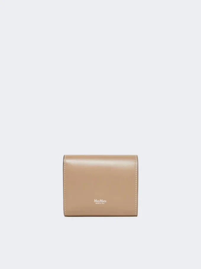 Lederbrieftasche, schlammfarben Lederbrieftasche, schlammfarben