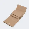 Lederbrieftasche, schlammfarben Lederbrieftasche, schlammfarben