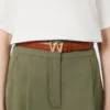Ledergürtel mit Logo-Schnalle, tabakfarben Ledergürtel mit Logo-Schnalle, tabakfarben