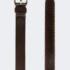 Ledergürtel mit Spitze, dunkelbraun Ledergürtel mit Spitze, dunkelbraun