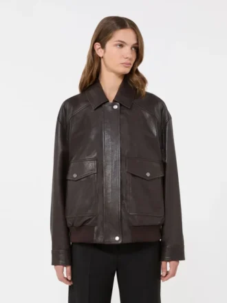 Lederjacke, braun