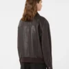 Lederjacke, braun