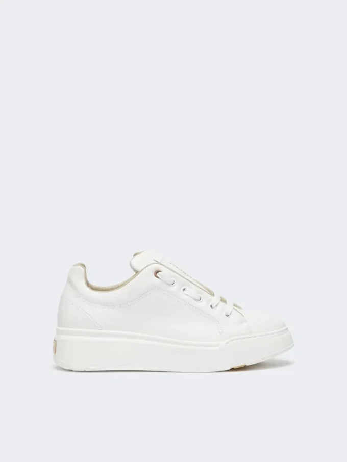 Ledersneaker, optisch weiß Ledersneaker, optisch weiß