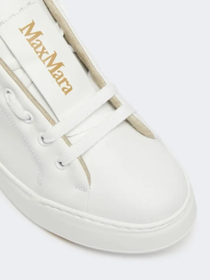Ledersneaker, optisch weiß Ledersneaker, optisch weiß