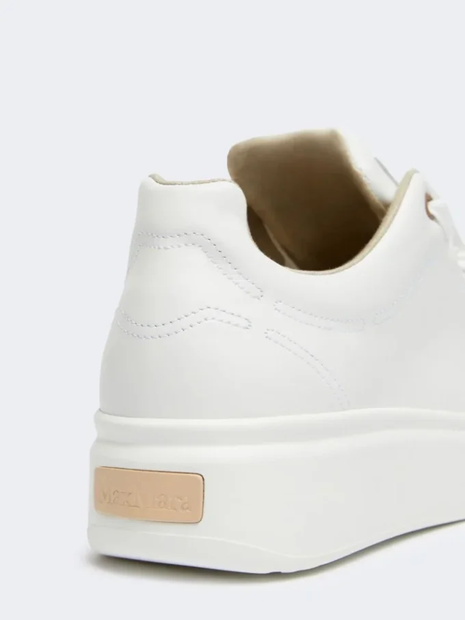 Ledersneaker, optisch weiß Ledersneaker, optisch weiß