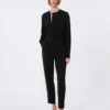 Leichte Cady-Bluse, schwarz Leichte Cady-Bluse, schwarz