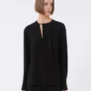 Leichte Cady-Bluse, schwarz Leichte Cady-Bluse, schwarz