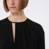 Leichte Cady-Bluse, schwarz Leichte Cady-Bluse, schwarz