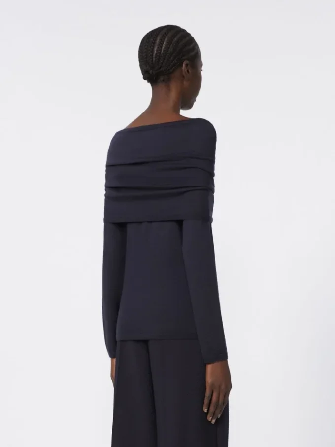 Leichter Kaschmirpullover, ultramarinblau Leichter Kaschmirpullover, ultramarinblau