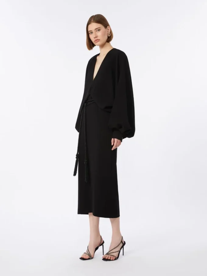 Leichtes Cady-Kleid, schwarz Leichtes Cady-Kleid, schwarz