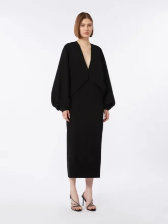 Leichtes Cady-Kleid, schwarz Leichtes Cady-Kleid, schwarz