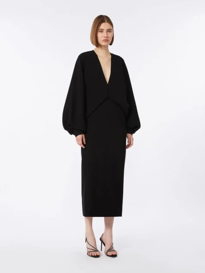 Leichtes Cady-Kleid, schwarz Leichtes Cady-Kleid, schwarz