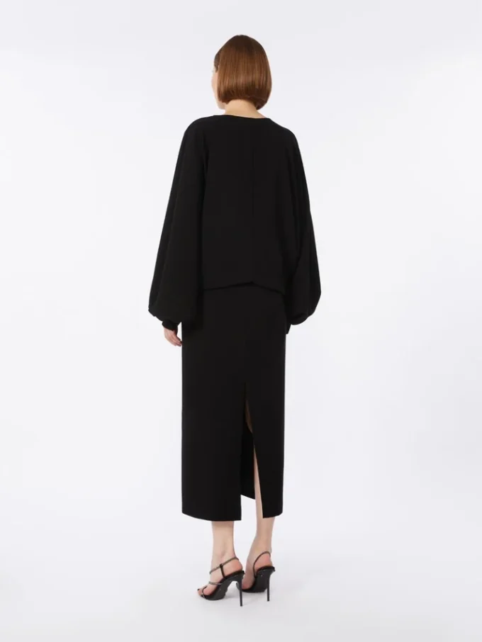 Leichtes Cady-Kleid, schwarz Leichtes Cady-Kleid, schwarz