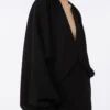 Leichtes Cady-Kleid, schwarz Leichtes Cady-Kleid, schwarz