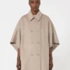 Leichtes Cape aus Kaschmir-Twill, bronze-braun Leichtes Cape aus Kaschmir-Twill, bronze-braun