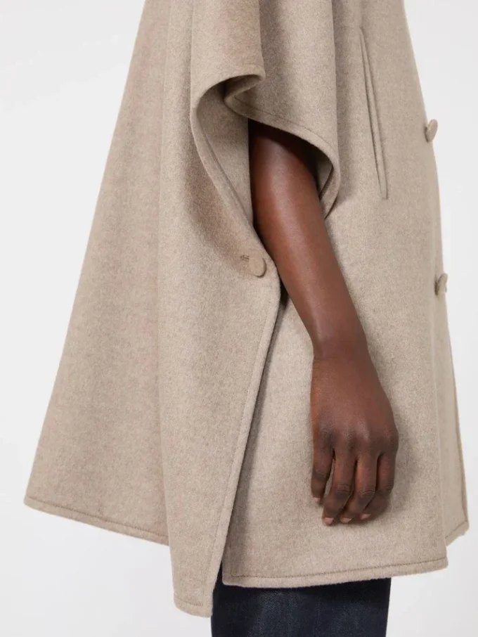 Leichtes Cape aus Kaschmir-Twill, bronze-braun Leichtes Cape aus Kaschmir-Twill, bronze-braun