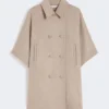 Leichtes Cape aus Kaschmir-Twill, bronze-braun Leichtes Cape aus Kaschmir-Twill, bronze-braun