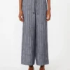 Leinenhose im Denim-Look mit Nadelstreifen, ultramarinblau Leinenhose im Denim-Look mit Nadelstreifen, ultramarinblau