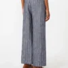 Leinenhose im Denim-Look mit Nadelstreifen, ultramarinblau Leinenhose im Denim-Look mit Nadelstreifen, ultramarinblau