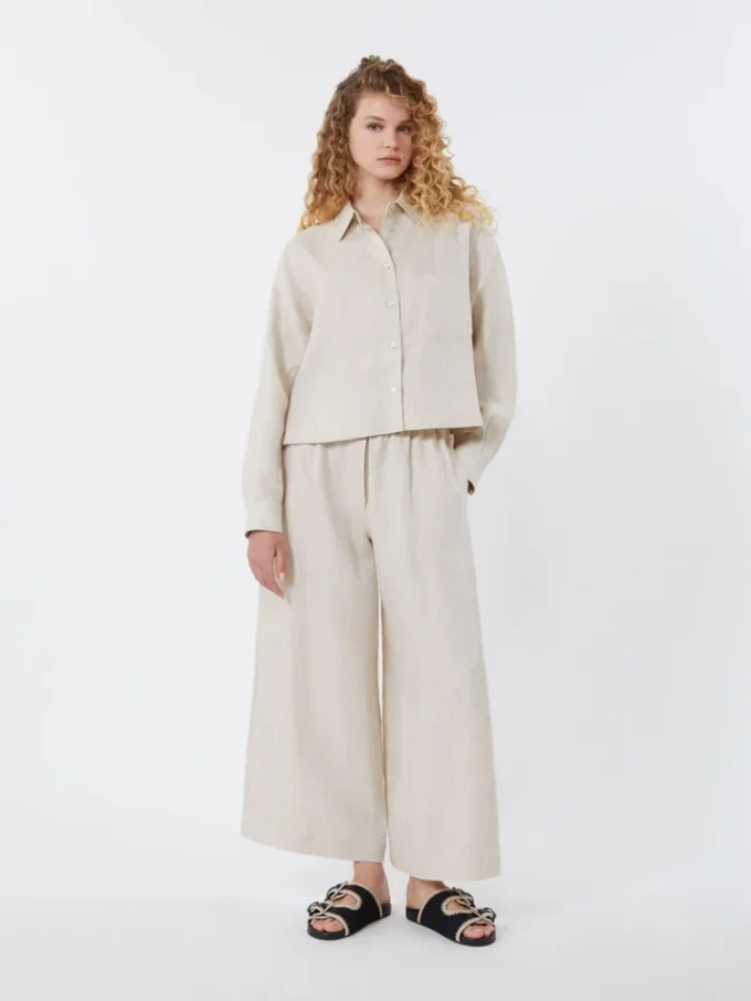 Leinenjacke, Ecru Leinenjacke, Ecru