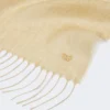 Leinenstola mit Fransen, beige Leinenstola mit Fransen, beige