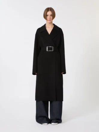 Mantel aus Pure Wool, schwarz