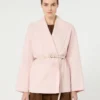 Mantel aus Wolle, Kaschmir und Seide, rosa Mantel aus Wolle, Kaschmir und Seide, rosa