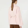 Mantel aus Wolle, Kaschmir und Seide, rosa Mantel aus Wolle, Kaschmir und Seide, rosa