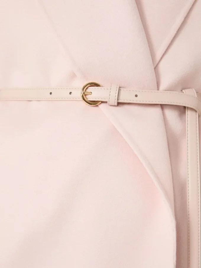Mantel aus Wolle, Kaschmir und Seide, rosa Mantel aus Wolle, Kaschmir und Seide, rosa