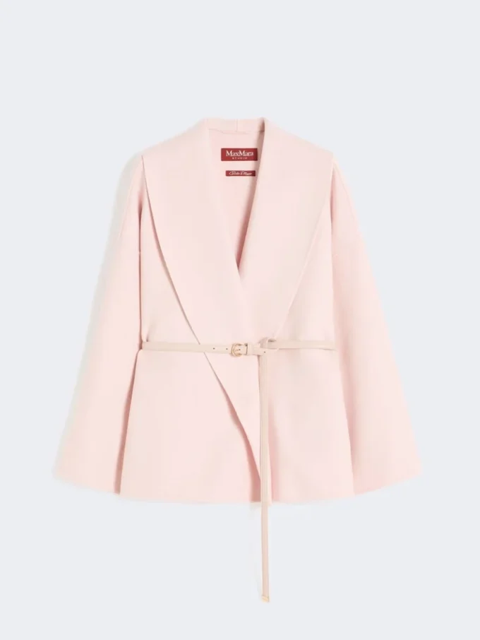 Mantel aus Wolle, Kaschmir und Seide, rosa Mantel aus Wolle, Kaschmir und Seide, rosa