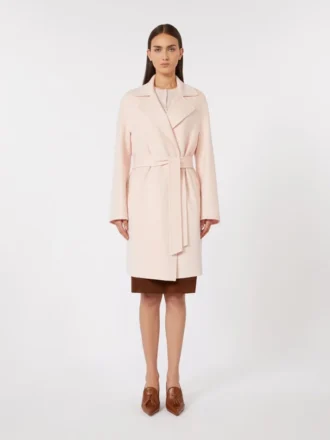 Mantel aus Wolle und Kaschmir, rosa