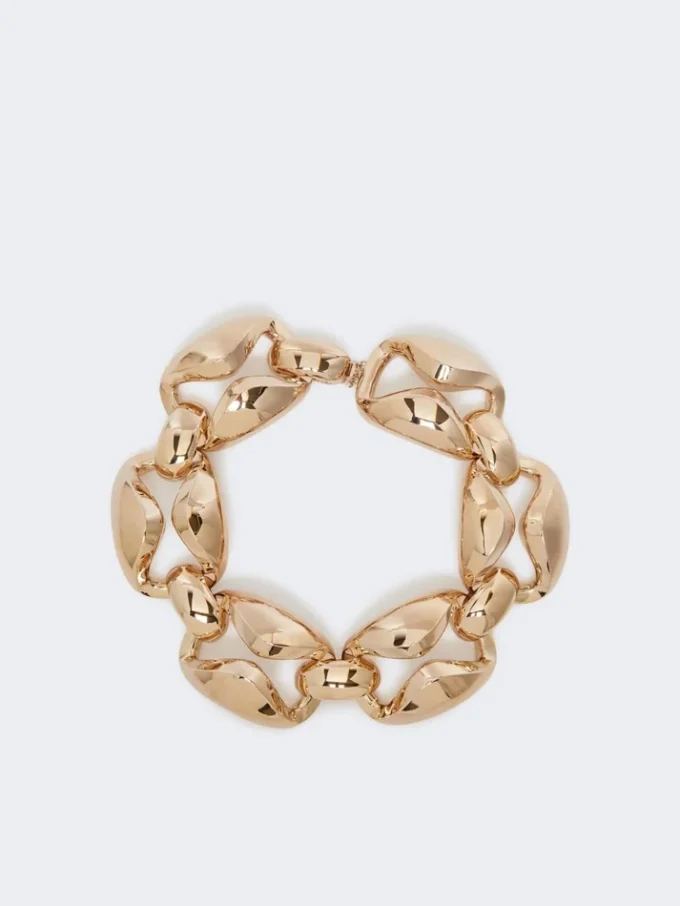 Markante Metallkette, bronzefarben Markante Metallkette, bronzefarben