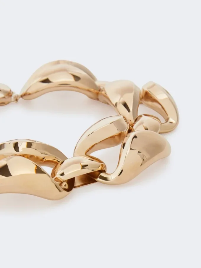 Markante Metallkette, bronzefarben Markante Metallkette, bronzefarben