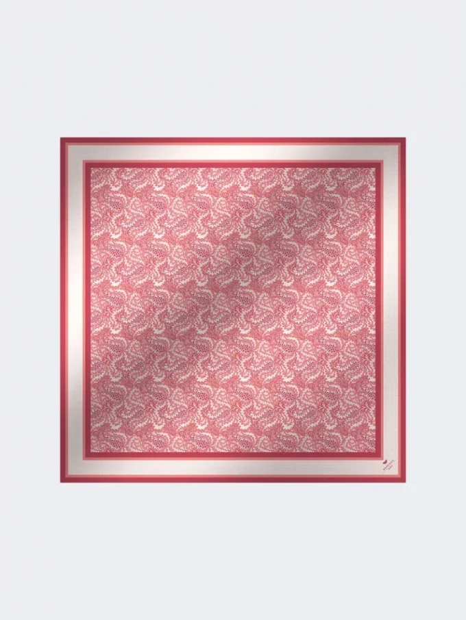 Maxi-Quadrat aus Modal und Seide, lachsfarben Maxi-Quadrat aus Modal und Seide, lachsfarben