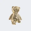 Metall-Teddy Bear-Brosche, weiß