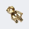 Metall-Teddy Bear-Brosche, weiß