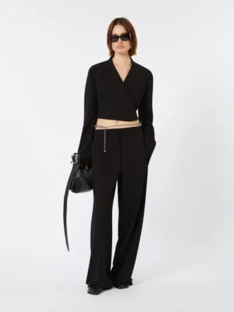 Jersey-Hose, schwarz