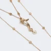 Metallic-Halskette „Abissi“ mit Strasssteinen, gold Metallic-Halskette „Abissi“ mit Strasssteinen, gold
