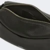 Mikro-Handtasche aus mattem Leder, schwarz Mikro-Handtasche aus mattem Leder, schwarz