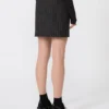 Minirock aus Gabardine mit Nadelstreifen, schwarz Minirock aus Gabardine mit Nadelstreifen, schwarz