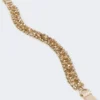Mit Edelsteinen besetzter Satingürtel, puderfarben Mit Edelsteinen besetzter Satingürtel, puderfarben