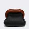 Mittlere Bouba-Tasche aus Leder, schwarz